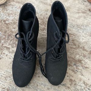 Target Heeled Black Booties